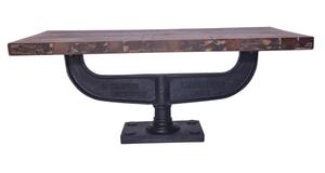 Austen Table basse en fer moderne portable léger avec hauteur réglable maison salon meubles de rangement décoratifs - Product Image 2