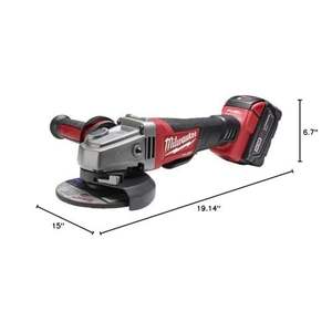 Amoladora Angular Mini Profesional de 18V para Bricolaje, Disco de 4-1/2 Pulgadas, con Gatillo Deslizante a Batería para Pulido y Uso Industrial - Product Image 1