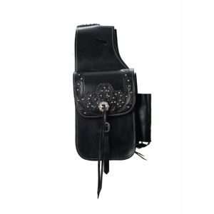 Bolsa de sillín de mano duradera de calidad superior de cuero genuino de alta calidad para bolsas de sillín de salto ecuestre - Product Image 1