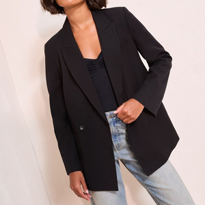 Manteau long en laine élégant pour femme, fabriqué en usine, écologique et chaud, avec ceinture, coupe-vent, idéal pour l'automne/hiver - Product Image 4