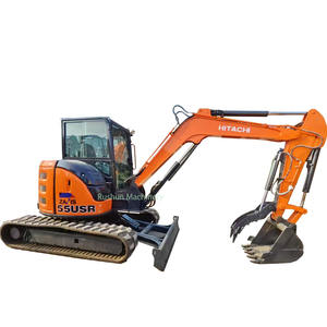 รถขุดใช้แล้วติดตามขนาดเล็กจาก ZX55USR ฮิตาชิญี่ปุ่น - Product Image 1