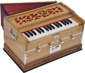 Armonio de madera hecho a mano con resonancia de sonido rico adecuado para música devocional actuación clásica y uso doméstico - Product Image 6