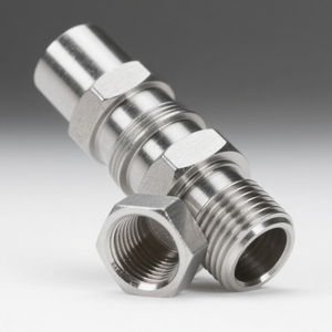 Service d'usinage CNC personnalisé de haute qualité 1/2 InchMale Plug Straight Clamp RF Connector Fabrication de précision - Product Image 5