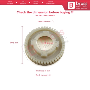 BSR521 Sunroof Motor Repair Gear 44 Teeth for Land Freelander MK1 L314 Espace MK3 Kangoo MK1 4 TG - Product Image 5