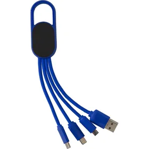 Set di Cavi di Ricarica Personalizzati Idris 4-in-1 per Dispositivi USB, Ideali come Articoli Promozionali - Product Image 2