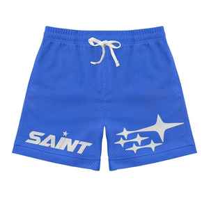 กางเกงขาสั้นตาข่ายโลโก้แบบตาข่ายผ้าโพลีเอสเตอร์100% ระบายอากาศได้ดีและลำลองออกแบบโลโก้ได้ตามต้องการใส่ได้ทุกขนาด - Product Image 3