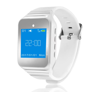 Daytech - Alerta de Llamada para Enfermeras con Vibración, Alcance de 500 Pies, Localizador Inalámbrico para Cuidadores, Botón de Llamada Inteligente para Pacientes Mayores, Discapacitados y Restaurantes - Product Image 1