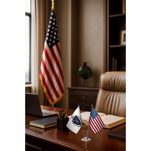 Custom Massachusetts & U.S. Pennant <b>Flag</b> Set with Aluminum <b>Pole</b> & Digital Printing - Product Image 3