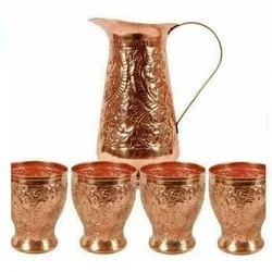 Luxury Glossy Copper Water Jug Screw-On Cap Dishwasher Safe Gift <b>Box</b> Packaging for Kitchen/Tabletop Decor Restaurants Wholesale - Product Image 6