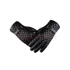 Gants chauds en cuir d'agneau pour hommes, offre spéciale, pour conduire/Dressing, faits avec du cuir, - Product Image 4