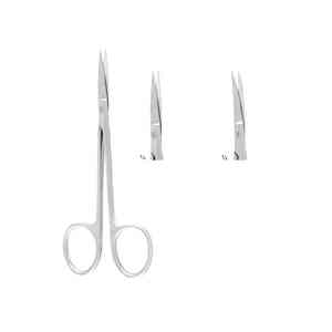 Punta de carburo de tungsteno afilada y Roma, TC tijera de acero inoxidable, instrumento de sutura de goma de IRIS quirúrgico recto/Curvo - Product Image 4