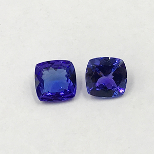 Natural Loose Gemstone Best Quality Tanzanite <b>Cushion</b> Faceted Gemstone Available at Custom Size - Product Image 6
