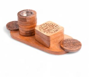 Luxury Lady Style Printed Mango Wood Incense Burner Hand-Printed Bakhoor Mubakhara for Home Religious Use Aromatherapy <b>Diffuser</b> - Product Image 5