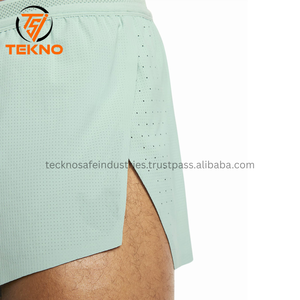 2025 tendance en gros de haute qualité hommes Gym maille Shorts avec Logo personnalisé conception coton Shorts noir décontracté plaine quantité - Product Image 5