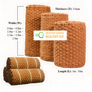 Eco2go Vietnam Tapis de protection contre l'érosion en fibres de coco biodégradables pour l'aménagement paysager et la protection des rives des rivières - Product Image 4