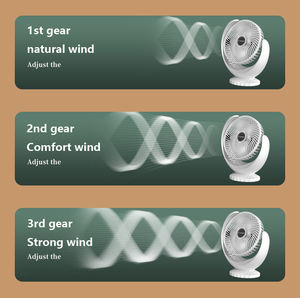 Mode été ventilateur de refroidissement par air portable mini ventilateur de bureau 3 vitesses 240 degrés vent fort rechargeable - Product Image 6