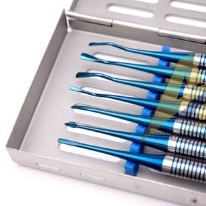 Ensemble de 07 Embouts Enduits en Titane Bleu, Cassette Dentaire Gratuite, Instrument Dentaire par SUAVE SURGICAL INSTRUMENTS - Product Image 2