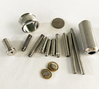 Filter Disc Servo Valve A67999-065, Diameter 15.8mm, Kawat Baja Anti Karat, Bingkai Kuningan untuk Filtrasi Hidrolik