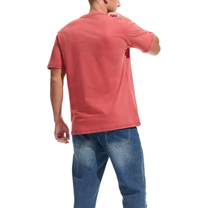 Camiseta de alta calidad en blanco de talla grande liso 100% algodón microfibra Crew Fitness cuello redondo camisetas deportivas para hombres - Product Image 2