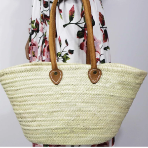 Straw <b>Bag</b> Basket Handle <b>Long</b>, Beach <b>Bag</b> Handmade <b>Bag</b> Wovenbag Wholesale Moroccan Baskets - Product Image 1