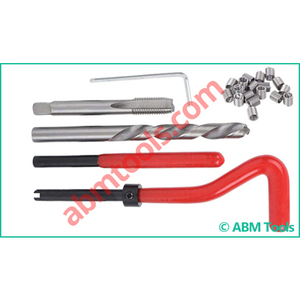 Kit de reparación de roscas ABM BSF con sistema de accionamiento de zócalo de acabado galvanizado para insertos de rosca de pulgadas/MM Reparación de roscas dañadas - Product Image 2