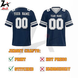 Camisetas y uniformes de fútbol americano transpirables de primera calidad, camisetas de práctica de alta calidad, diseños personalizables, 100% poliéster - Product Image 4