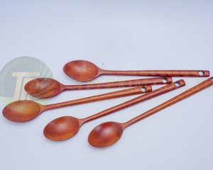 Tableware Wooden Spoon Kitchen Cooking Utensil Tool Soup Teaspoon Catering Long Handle Wood Spoons For <b>Children</b> - Product Image 3