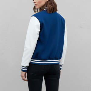 Veste universitaire matelassée pour femme avec logo brodé en chenille, design personnalisé 2025, teinte respirante, imperméable, avec rembourrage en coton - Product Image 2