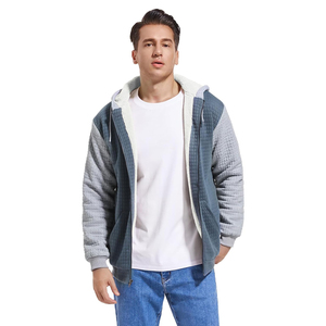 Sweat à capuche en polaire sherpa pour homme, sweat-shirt chaud d'hiver, pull doux en peluche avec poche kangourou, vêtements décontractés pour l'extérieur - Product Image 1