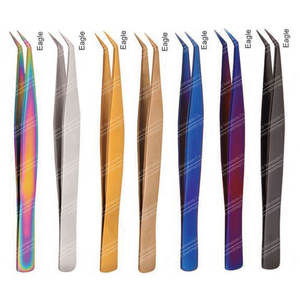 Pince à épiler pour extensions de cils Sharpinst multi-couleurs avec revêtement plasma SIC-ET-048 pour usage domestique - Product Image 2