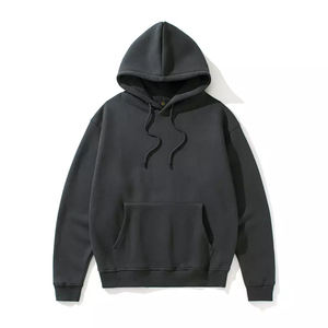 Unisex 350gsm algodón grueso pulóver sudaderas invierno impermeable Impresión logotipo personalizado bordado forrado Streetwear - Product Image 3