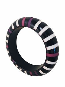 Nuevo Juego de Brazaletes de Resina Clásicos Rojos, Blancos y Negros, Diseño Circular, Forma Redonda, Joyería de Moda, Elegante, Regalo para Mujer, Fiesta - Product Image 4