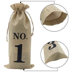 Bolsas de yute para botellas de vino, bolsa de transporte de alta calidad, funda de yute para botellas de vino, bolsa de regalo, al mejor precio - Product Image 3