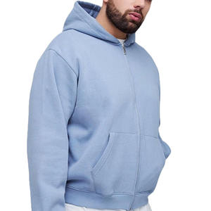 Sweat à capuche unisexe pour homme 100% coton Design ample avec broderie 3D Logo délavé à l'avant - Product Image 4