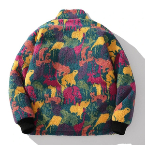 Streetwear vente en gros veste personnalisée sherpa polaire grande taille pour hommes pour l'hiver - Product Image 4