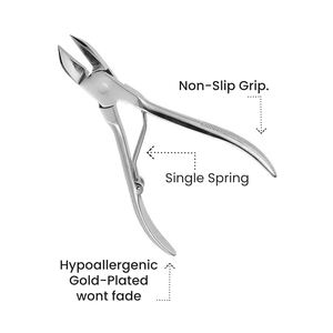 Ensemble de coupe-ongles à usage professionnel en acier inoxydable poli miroir 4.5 pouces ensemble de coupe-ongles podiatrie - Product Image 4