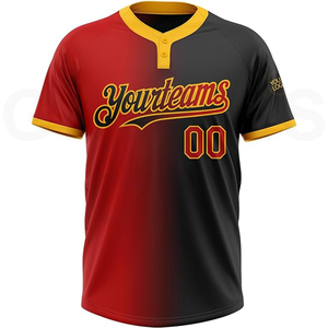 Premium Pro Grade GLOVES City Baseball Jersey Ligero Transpirable Tela que absorbe la humedad con botón completo Down Front Jersey - Product Image 2