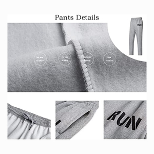 Haute qualité Slim Fit polaire coton vêtements de sport plaine Jogging costume gris couleur pull grande taille adulte hommes survêtement - Product Image 5