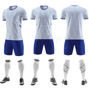 Uniforme de Fútbol de Manga Corta con Diseño Moderno y Transpirable, Estampado, de Primera Calidad, Color Sólido, en Venta - Product Image 1