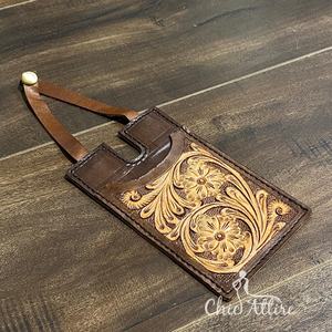 Nouvelle étiquette de sac à bagages en cuir véritable usinée à la main pour valises à bagages étiquette de sac de qualité supérieure avec sangle de fermeture à bouton sécurisée - Product Image 1