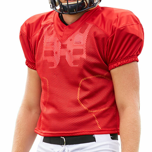 Camiseta de fútbol americano personalizada con ropa de calle, camiseta de sublimación a la moda, camisetas ajustadas de malla de diseño para hombre, camiseta para mujer - Product Image 2