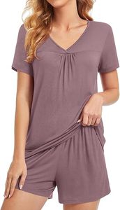 OEM Custom Women's Sleepwear Set Soft Comfortable Breathable Pajama with Cozy Shirt and Shorts for Summer 2026 - Product Image 2