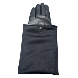 Gants en cuir suédé en fourrure de mouton cousus à la main pour l'hiver, personnalisés pour hommes - Product Image 5