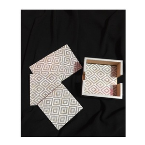 Durable Resin And Enamel Tea Coasters For Kitchen And Dining Use Protects Surfaces From Stains <b>Heat</b> And Scratches - Product Image 1