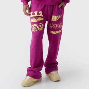 Nouveau design Survêtement surdimensionné pour hommes Streetwear décontracté Sweat Set Survêtement unisexe imprimé bouffant - Product Image 5