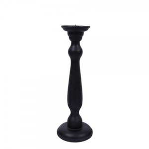 Matt Black Powder Coated Metal <b>Candlestick</b> <b>Holders</b> Wedding Centerpieces Home Decorations with Tapered Stick Pillar Candle Stand - Product Image 3