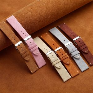 <span class=keywords><strong>Bracelet</strong></span> de <span class=keywords><strong>montre</strong></span> vintage en daim et cuir véritable 20mm 22mm, <span class=keywords><strong>bracelet</strong></span> de remplacement en velours doux pour hommes et femmes, compatible <span class=keywords><strong>montre</strong></span> connectée - Product Image 1