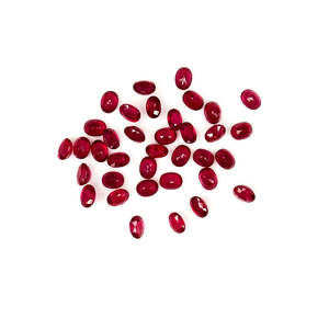 Rubis naturels de Bangkok, ovales calibrés 3x5mm 4x6mm, qualité supérieure, pierres précieuses en vrac, taille brillant, cristal traité thermiquement, couleurs rouge rose - Product Image 1