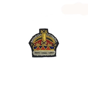 Broderie Zari, couronne, emblème antique, badge, patch à coudre - Product Image 2