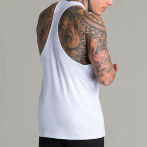 Débardeur respirant à col en V pour homme grande taille, en coton doux, style décontracté chic, ourlet incurvé, vêtement de sport - Product Image 3